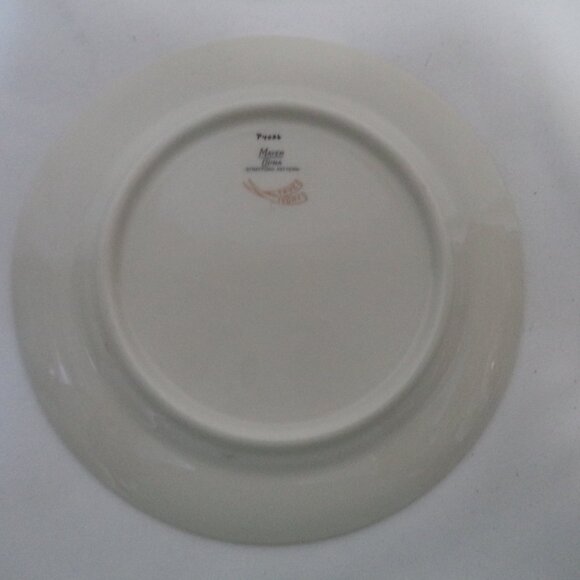 Mayer China Vintage Peacock Bird ceramic Set 2 floral Dinner Snack Salad 9" - Picture 13 of 14